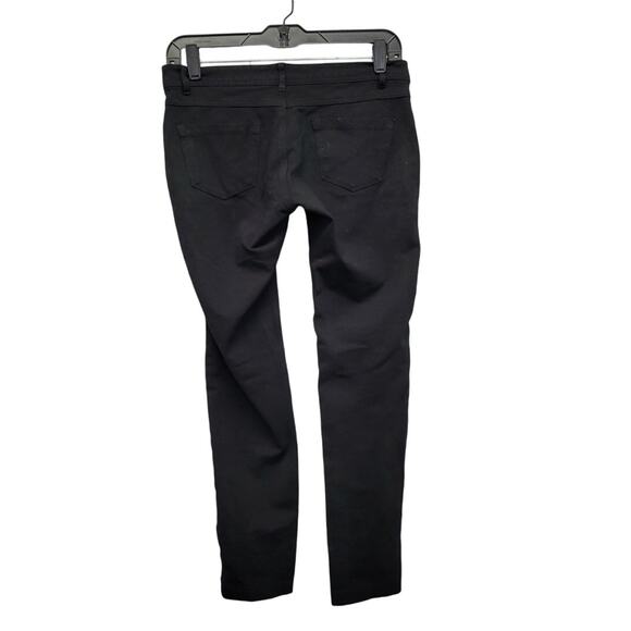 Active USA Womens Black Faux Pockets Medium Rayon Nylon Spandex Jeggings - Picture 3 of 4